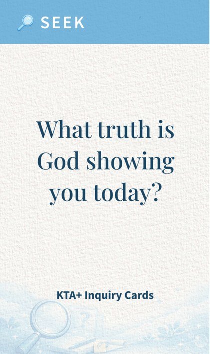 Seek card: What truth is God showing you today?